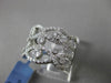 ESTATE WIDE 1.0CT DIAMOND 14KT WHITE GOLD ETOILE WAVE FUN COCKTAIL RING F/G VS