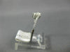 ESTATE .50CT DIAMOND 14KT WHITE GOLD ROUND 3D TWO STONE CRISS CROSS LOVE RING