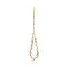 .34CT DIAMOND 14KT YELLOW GOLD CLASSIC ELONGATED OPEN TEAR DROP FLORAL EARRINGS