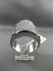 ESTATE MASSIVE 3.02CT DIAMOND ROUND & PRINCESS 14KT WHITE GOLD 3D INVISIBLE RING