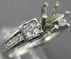 ESTATE .36CT DIAMOND 14KT WHITE GOLD SIX PRONG SEMI MOUNT ENGAGEMENT RING #16091