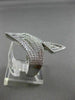 ESTATE 1.26CT DIAMOND 14KT WHITE GOLD 3D MULTI ROW RECTANGULAR FILIGREE FUN RING