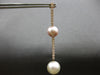 LARGE 1.81CT DIAMOND & AAA WHITE & PINK SOUTH SEA PEARL 18KT ROSE GOLD EARRINGS