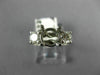 .45CT DIAMOND 14KT WHITE GOLD 3D 3 STONE ROUND SEMI MOUNT ENGAGEMENT RING #18327
