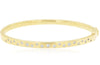 ESTATE .38CT DIAMOND 14KT YELLOW GOLD ROUND CLASSIC ETOILE CUFF BANGLE BRACELET