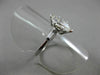 ESTATE WIDE .95CT DIAMOND MARQUISE 14K WHITE GOLD 3 STONE ENGAGEMENT RING #22182