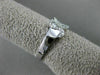 ESTATE 1.13CT DIAMOND 18KT WHITE GOLD ETOILE MULTI WAVE WEDDING ANNIVERSARY RING