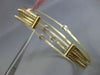 ESTATE WIDE 1.12CT DIAMOND 14KT TRI COLOR GOLD OVAL CLUSTER ROPE BANGLE BRACELET