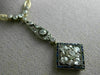 ANTIQUE LARGE 2.30CT DIAMOND & AAA SAPPHIRE 14KT TWO TONE GOLD NECKLACE #26434