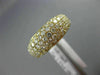 ESTATE 1.53CT DIAMOND 18KT YELLOW GOLD 3D SEMI ETERNITY WEDDING ANNIVERSARY RING