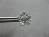 1.81CT DIAMOND & AAA AQUAMARINE 14KT WHITE GOLD PEAR SHAPE & ROUND STUD EARRINGS