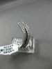 ESTATE .39CT ROUND DIAMOND 18K WHITE GOLD 3D DOUBLE WAVE COMPANION LOVE RING SET
