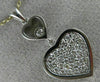 ESTATE .48CT DIAMOND 18K TWO TONE GOLD CLASSIC DOUBLE HEART JOURNEY LOVE PENDANT