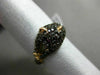 ESTATE 1.37CT ORANGE SAPPHIRE & RUBY 18KT ROSE GOLD 3D HAPPY BABY TIGER FUN RING
