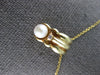 ESTATE .02CT DIAMOND & AAA SOUTH SEA PEARL 14KT YELLOW GOLD 3D FLOATING PENDANT