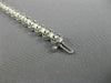ESTATE 1.0CT DIAMOND 14KT WHITE GOLD 3D DOUBLE HALO MILGRAIN TENNIS BRACELET