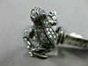 ESTATE LARGE .76CT DIAMOND AAA RUBY 18KT BLACK GOLD HANDCRAFTED HAPPY FROG RING