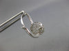 .86CT DIAMOND 18KT WHITE GOLD 3D CLUSTER HALO FLOWER LEVERBACK HANGING EARRINGS