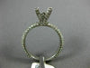 ESTATE 1.66CT DIAMOND 14K WHITE GOLD 4 PRONG ETERNITY SEMI MOUNT ENGAGEMENT RING