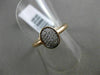 ESTATE WIDE .15CT ROUND DIAMOND 14KT ROSE GOLD 3D OVAL PAVE CLASSIC RING FG VSSI