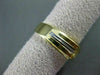ESTATE WIDE .30CT DIAMOND 14KT TWO TONE GOLD SQUARE 3 STONE GYPSY RING #10911