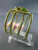 LARGE 2.40CT DIAMOND & AAA MULTI GEM 14KT YELLOW GOLD FLEXIBLE FLOWER SNAKE RING