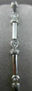 ESTATE 1.53CTW DIAMOND 18KT WHITE GOLD BEZEL LINK TENNIS BRACELET STUNNING #1470