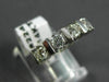 ESTATE WIDE .74CT DIAMOND 14K WHITE GOLD 5 STONE CHANNEL ANNIVERSARY RING #22470