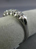 ESTATE WIDE 1.0CT DIAMOND 14K WHITE GOLD CLASSIC WEDDING ANNIVERSARY RING #22079