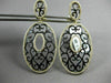 ESTATE EXTRA LARGE 1.20CT DIAMOND 14KT TWO TONE GOLD FILIGREE HANGING EARRINGS