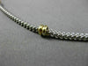 ESTATE LONG 14KT WHITE & YELLOW GOLD ITALIAN BEAD BY THE YARD NECKLACE #22905