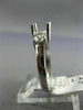 ESTATE .50CT DIAMOND 14KT WHITE GOLD 3 STONE SEMI MOUNT ENGAGEMENT RING #342
