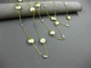 ESTATE LONG 1.20CT DIAMOND 14K WHITE & YELLOW GOLD OVAL BY THE YARD FUN NECKLACE