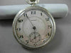 ANTIQUE 14KT WHITE GOLD FILIGREE HOWARD POCKET WATCH FROM LATE 1800'S #17579