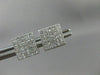 ESTATE 1.12CT DIAMOND SQUARE PRINCESS 14KT WHITE GOLD SCREW BACK EARRINGS #15743