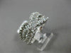 ESTATE 1.99CT BAGUETTE DIAMOND 18KT WHITE GOLD 3D CRISS CROSS INFINITY LOVE RING