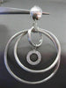 ESTATE EXTRA LARGE .26CT DIAMOND 18KT WHITE GOLD CIRCLE OF LIFE CLIP ON EARRINGS
