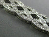 ESTATE WIDE 4CT DIAMOND 14KT WHITE GOLD 3D OPEN INFINITY X LOVE TENNIS BRACELET