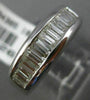 ESTATE 1.04CT BAGUETTE DIAMOND 14KT WHITE GOLD CLASSIC WEDDING ANNIVERSARY RING