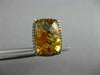 ESTATE LARGE 14.21CT DIAMOND & CITRINE 14KT BLACK GOLD 3D HALO FILIGREE EARRINGS