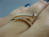 ESTATE WIDE .20CT DIAMOND & AAA RUBY 14KT ROSE GOLD 3D SWIRL SNAKE FUN RING