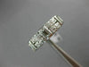 ANTIQUE WIDE 1.69CT DIAMOND PLATINUM 3D ETERNITY WEDDING ANNIVERSARY RING #21351