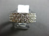 ESTATE WIDE 2.18CT DIAMOND 14K WHITE GOLD SEMI ETERNITY WEDDING ANNIVERSARY RING