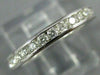ESTATE .25CT DIAMOND 14KT WHITE GOLD ROUND COMFORT FIT WEDDING ANNIVERSARY RING