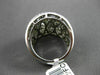 ESTATE LARGE 1.86CT DIAMOND 18KT WHITE GOLD MULTI COLOR FLOATING COCKTAL RING