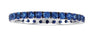 ESTATE CLASSIC 1.0CT AAA SAPPHIRE 14KT WHITE GOLD ETERNITY ANNIVERSARY RING