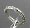 ESTATE WIDE 1.0CT ROUND DIAMOND 14KT WHITE GOLD 3 DIMENSIONAL ETERNITY RING 2mm