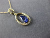 ESTATE .52CT DIAMOND & AAA TANZANITE 14KT YELLOW GOLD CLASSIC TEAR DROP PENDANT