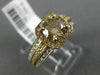 2.1CT WHITE & CHOCOLATE FANCY DIAMOND 14K WHITE & ROSE GOLD HALO ENGAGEMENT RING