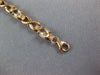 LONG 4.15CT DIAMOND & AAA MORGANITE 14K ROSE GOLD 3D OVAL X LOVE TENNIS BRACELET